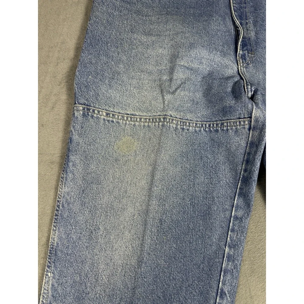 VTG 90s Y2K Dickies Carpenter Jeans Mens 38x30 Blue Denim Workwear Utility Pants